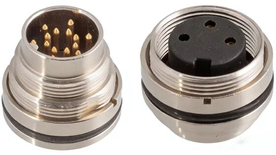 M16 Connector 23456 7 8 12 1416 Pins 24 Panel Mount Flange Waterproof Male and Female Aviation Plug