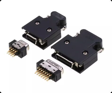 Gold Tin Plated MDR/SCSI Connector with 500V Voltage Rating for Industrial Automation Servo Motors