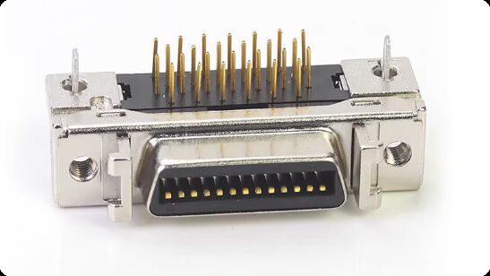 Gold-plated SCSI PCB Connector with Moog Gender for 1000V Servo Motor Applications