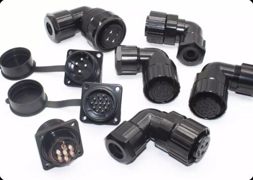 GSK Huada Maxin Servo Motor Connector with 4-pin 7-pin 15-pin Encoder Plug for Panel or Cable Mount and Silver/Gold Plated Pins