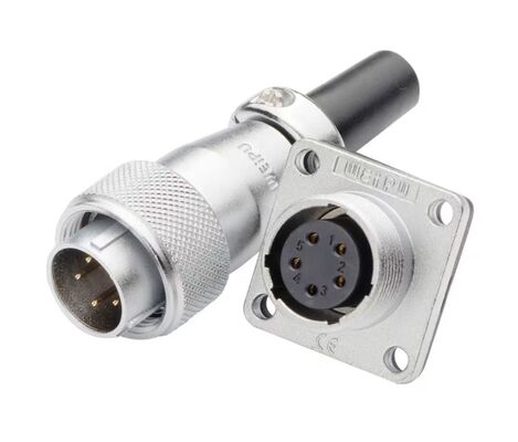 6FX2003 Gold Plated Servo Motor Connector with 1000V Rating and Panel Mount