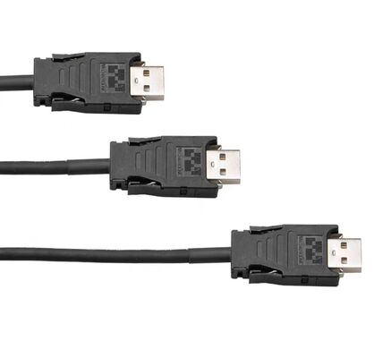 Yaskawa M2 Servo Motor Connector with 1000V Rating, Wide Temperature Range -40℃ to +105℃, and Multiple Contact Options 4PIN-17PIN