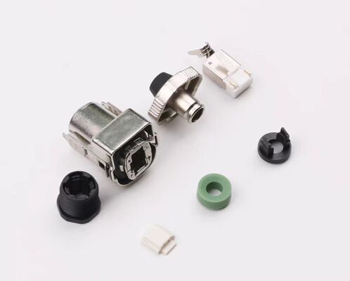 Zinc Alloy Large Head Coded RJ45 Crystal Head Servo Motor Connector IP67 6FX5002-0DM67