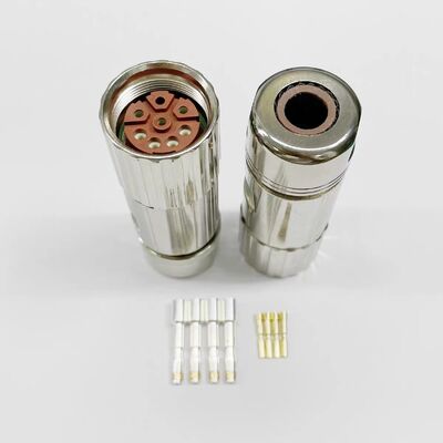 6FX2003-0LU00 Threaded Type 6-Pin Servo Motor Connector M23 Encoder Connector for Industrial Automation